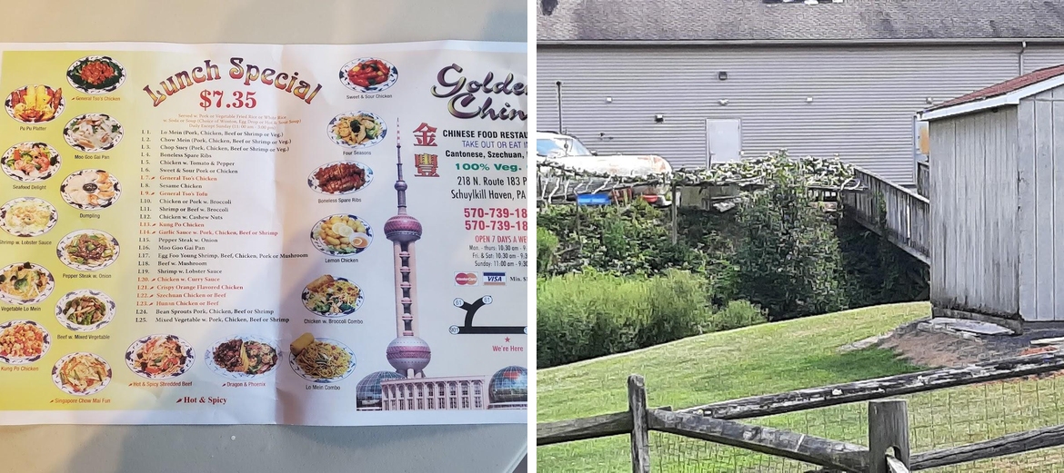 Golden China Restaurant Menu